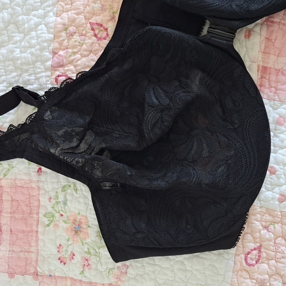 Glamorise 46C front closure underwire bra New, Black - Picture 9 of 17